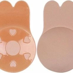 KELERINO. Plak BH Push Up - Onzichtbaar, Herbruikbaar En Liftend Beige - Cup C / D Multipack Plakbeha C /D