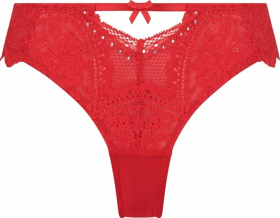 Hunkemöller Dames Lingerie Brazilian Oceana - Rood - Maat L 3 Hunkemöller Dames Lingerie Brazilian Oceana - Rood - Maat L