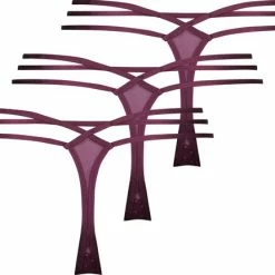 Hunkemöller Dames Lingerie 3-pack String Melda - Paars - Maat S -Badmode Verkoop 550x432 6