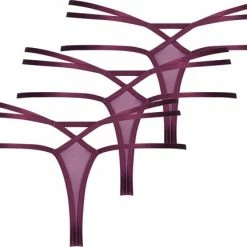 Hunkemöller Dames Lingerie 3-pack String Melda - Paars - Maat S -Badmode Verkoop 550x432 8