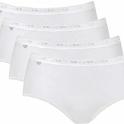 Sloggi Basic+ Dames Midi Slip - 4-pack - Wit - Maat 44 -Badmode Verkoop 550x432 9