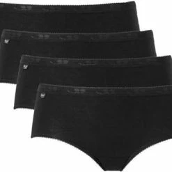 Sloggi Basic+ Dames Midi Slip - 4-pack - Zwart - Maat 44 -Badmode Verkoop 550x433 3