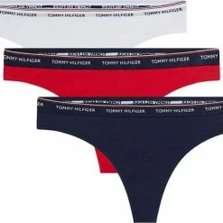Tommy Hilfiger - Dames 3-Pack Thong Stings Blauw Rood Wit - XS -Badmode Verkoop 550x433 5