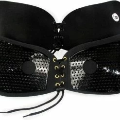 LYVION Strapless Plak BH - Met Push Up Door De Vetersluiting - Lingerie - Zwart - Plakbeha A 10 LYVION Strapless Plak BH - Met Push Up Door De Vetersluiting - Lingerie - Zwart - Plakbeha A -Badmode Verkoop 550x434