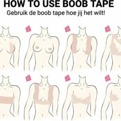 ProductPlanet Premium Boob Tape - Inclusief 2 Silicone Nipple Covers + 4 Satijn Nipple Covers - Plak BH - 7,5 Cm X 5 Meter - Geschikt Voor Cup A Tot En Met F - Fashion Tape - BoobTape - Sandy / Roze -Badmode Verkoop 550x439 7