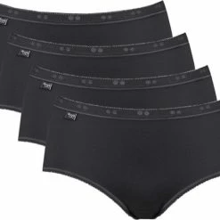 Sloggi Basic+ Dames Midi Slip - 4-pack - Zwart - Maat 44 -Badmode Verkoop 550x442 3