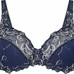 Hunkemöller Dames Lingerie Niet-voorgevormde Beugel Bh Diva - Blauw - Maat E85
