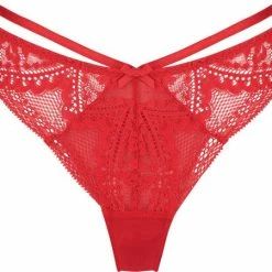 Hunkemöller Dames Lingerie String Oceana - Rood - Maat M