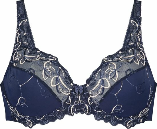 Hunkemöller Dames Lingerie Niet-voorgevormde Beugel Bh Diva - Blauw - Maat E90 3 Hunkemöller Dames Lingerie Niet-voorgevormde Beugel Bh Diva - Blauw - Maat E90