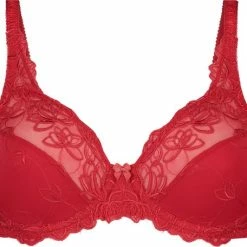 Hunkemöller Dames Lingerie Niet-voorgevormde Beugel Bh Diva - Rood - Maat D95