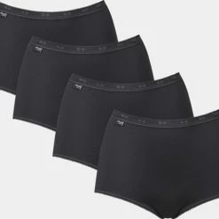 Sloggi Basic+ Dames Maxi Slip - 4-pack - Zwart - Maat 50 26 Sloggi Basic+ Dames Maxi Slip - 4-pack - Zwart - Maat 50 -Badmode Verkoop 550x456 4
