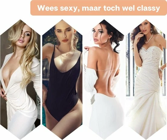 Phannie Strapless Plak BH Push Up Met Clipsluiting - Cup C - Zelfklevend & Herbruikbaar - Nude 11 Phannie Strapless Plak BH Push Up Met Clipsluiting - Cup C - Zelfklevend & Herbruikbaar - Nude - Afbeelding 9