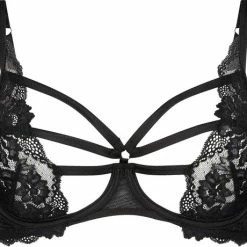 Hunkemöller Dames Lingerie Niet-voorgevormde Beugel Bh Sosha - Zwart - Maat D85
