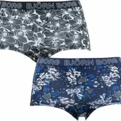 Björn Borg Bjorn Borg Graphic Hibiskus Dames Onderbroek-2P-Blauw-Maat 38