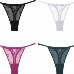 Merkloos 4 Pack - Luxe Dames String - Transparant - Zwart, Groen, Wit En Roze - Dames Lingerie / Ondergoed Set - Maat L 32 Merkloos 4 Pack - Luxe Dames String - Transparant - Zwart, Groen, Wit En Roze - Dames Lingerie / Ondergoed Set - Maat L -Badmode Verkoop 550x462 3