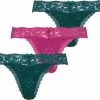 Hunkemöller Dames Lingerie 3-pack Strings Madison - Groen - Maat L -Badmode Verkoop 550x464 11