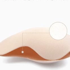 Merkloos Plak BH /Onzichtbare Push Up Bh Zelfklevende / Beha Backless Strapless / Gel Sticky Solid -Cup-B /Skin Beige-Topkwaliteit -Badmode Verkoop 550x467