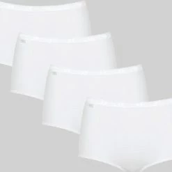 Sloggi Basic+ Dames Maxi Slip - 4-pack - Wit - Maat 44 34 Sloggi Basic+ Dames Maxi Slip - 4-pack - Wit - Maat 44 -Badmode Verkoop 550x470