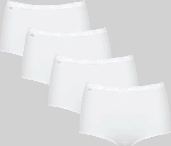 Sloggi Basic+ Dames Maxi Slip - 4-pack - Wit - Maat 44 5 Sloggi Basic+ Dames Maxi Slip - 4-pack - Wit - Maat 44 - Afbeelding 3