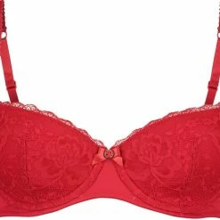 Hunkemöller Dames Lingerie Voorgevormde Beugel Bh Maya - Rood - Maat B75