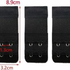 Trendfield BH Verlengstuk 2 Haakjes - 3Pack- Zwart 9 Trendfield BH Verlengstuk 2 Haakjes - 3Pack- Zwart -Badmode Verkoop 550x474 4