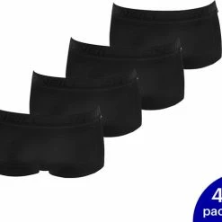 4-Pack O'Neill Dames Shorty Ondergoed 800002 - Zwart - Maat XL