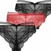 Hunkemöller Dames Lingerie 3-pack Brazilian Amy - Zwart - Maat M