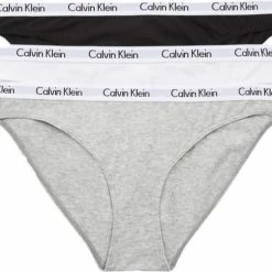 Calvin Klein Dames Slips (3-pack) - Zwart, Wit, Grijs - Maat S 23 Calvin Klein Dames Slips (3-pack) - Zwart, Wit, Grijs - Maat S -Badmode Verkoop 550x485 3