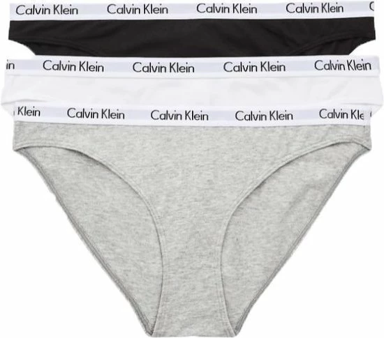 Calvin Klein Dames Slips (3-pack) - Zwart, Wit, Grijs - Maat S 13 Calvin Klein Dames Slips (3-pack) - Zwart, Wit, Grijs - Maat S - Afbeelding 11