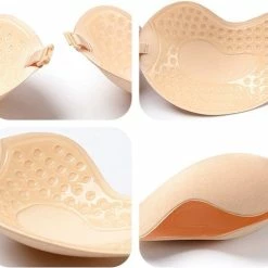 Merkloos Plak BH /Onzichtbare Push Up Bh Zelfklevende / Beha Backless Strapless / Gel Sticky Solid -Cup-A /Skin Beige -Topkwaliteit -Badmode Verkoop 550x491 10