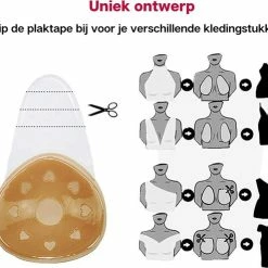 Phannie Plak Beha Push Up - Straploze Rugloze Zelfklevende Plak BH - Beige - Katoen - M 24 Phannie Plak Beha Push Up - Straploze Rugloze Zelfklevende Plak BH - Beige - Katoen - M -Badmode Verkoop 550x493 2