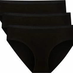 Bamboo Basics - Hip Slips Mila (3-pack) Dames - Zwart - L