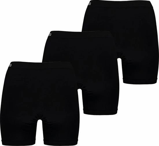 Apollo Seamless Dames Short Bamboe Onderboek Met Pijpjes Naadloos Zwart 3-Pack - Maat L 4 Apollo Seamless Dames Short Bamboe Onderboek Met Pijpjes Naadloos Zwart 3-Pack - Maat L - Afbeelding 2