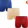 Merkloos Boxershorts Dames - Microfiber - Naadloos En Elastisch - 3-Pack - Beige, Blauw, Rood - Maat S-L | Dames Ondergoed -Badmode Verkoop 550x507 14