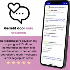 Myshapez Elegance - Waist Shaper - Corrigerend Ondergoed Dames - Waist Trainer - Body Shaper - Zwart - XL/XXL -Badmode Verkoop 550x511 4