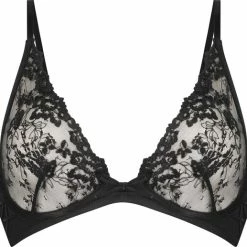 Hunkemöller Dames Lingerie Niet-voorgevormde Beugel Bh Lillian - Zwart - Maat E75