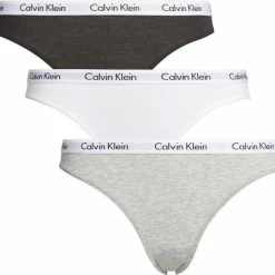 Calvin Klein Dames Slips (3-pack) - Zwart, Wit, Grijs - Maat XS -Badmode Verkoop 550x517 8