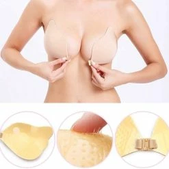Phannie Strapless Plak BH Push Up Met Clipsluiting - Cup C - Zelfklevend & Herbruikbaar - Nude 23 Phannie Strapless Plak BH Push Up Met Clipsluiting - Cup C - Zelfklevend & Herbruikbaar - Nude -Badmode Verkoop 550x535 5