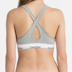 Calvin Klein Modern Cotton Bralette Met Cup Dames - Grijs - Maat M -Badmode Verkoop 550x535 9