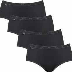 Sloggi Basic+ Dames Midi Slip - 4-pack - Zwart - Maat 50 -Badmode Verkoop 550x536 22