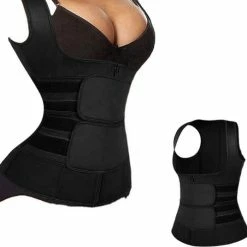 Wow Peach - Sport Body Shaper Vest - Corrigerende Top - Work Out - Afslanken - Sweat Shapewear - Verstelbaar - Zwart - Medium -Badmode Verkoop 550x536 26