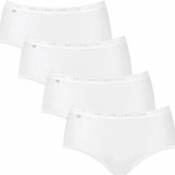 Sloggi Basic+ Dames Midi Slip - 4-pack - Wit - Maat 40 -Badmode Verkoop 550x537 5