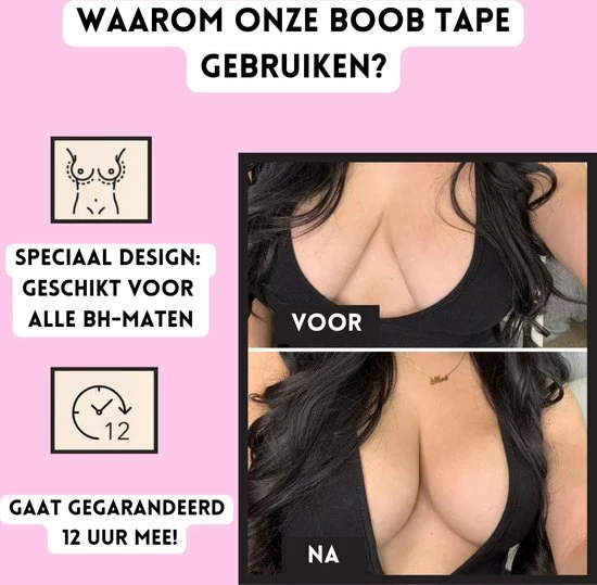 Boob Tape - Inclusief 2 Nipple Covers/Tepelstickers - Borst Tape - Bra Tape - Boob Lift Tape - Beige - 5 Meter Lang - 5 CM Breed - Plak BH 6 Boob Tape - Inclusief 2 Nipple Covers/Tepelstickers - Borst Tape - Bra Tape - Boob Lift Tape - Beige - 5 Meter Lang - 5 CM Breed - Plak BH - Afbeelding 4