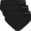 Bamboo Basics - Seamless Full Briefs Belle (3-pack) Dames - Zwart - XL