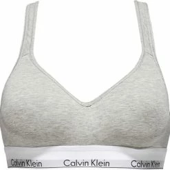 Calvin Klein Modern Cotton Bralette Met Cup Dames - Grijs - Maat S