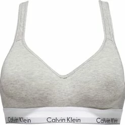 Calvin Klein Modern Cotton Bralette Met Cup Dames - Grijs - Maat M