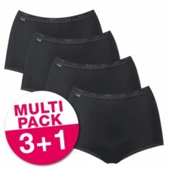 Sloggi Basic+ Dames Maxi Slip - 4-pack - Zwart - Maat 48 57 Sloggi Basic+ Dames Maxi Slip - 4-pack - Zwart - Maat 48 -Badmode Verkoop 550x548 8