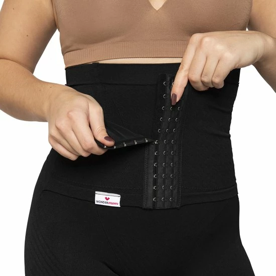 Wondermom Postpartum Belly Binder Shorts- Shapewear - Sluitlaken - Buikband - Zwart - Maat M 7 Wondermom Postpartum Belly Binder Shorts- Shapewear - Sluitlaken - Buikband - Zwart - Maat M - Afbeelding 5