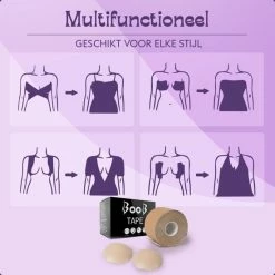 Esquina Boob Tape - Fashion Tape Naturel - Plak BH - Incl. Herbruikbare Tepelplakkers - 5m -Badmode Verkoop 550x550 246
