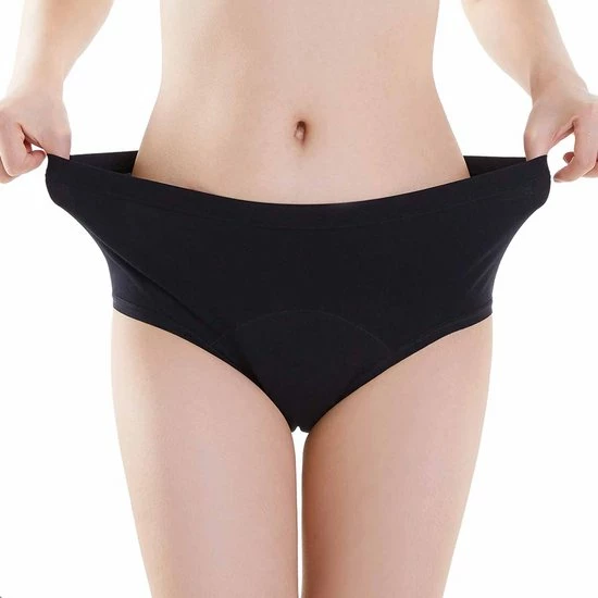 Bamboozy Menstruatie Ondergoed 4-laags Hoge Taille High Waist Corrigerend Slip Maat 3XL 46-48 Zwart Period Underwear Duurzaam Menstrueren Incontinentie Zero Waste Madelief 6 Bamboozy Menstruatie Ondergoed 4-laags Hoge Taille High Waist Corrigerend Slip Maat 3XL 46-48 Zwart Period Underwear Duurzaam Menstrueren Incontinentie Zero Waste Madelief - Afbeelding 4